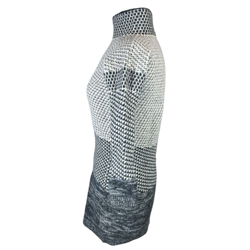 MaxMara Weekend Wool Blend Monochrome Turtleneck Tunic Length Sweater Size Small - Picture 3 of 8
